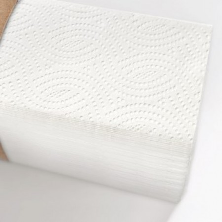 Листовые полотенца Z 2 слоя (белые) в эко-упаковке, целлюлоза, 17гр*2