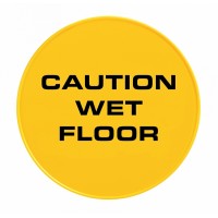 Инвентарь для уборки пола TTS Табличка "Осторожно мокрый пол" на английском языке