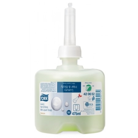 Tork мыло-шампунь мини для тела и волос люкс 420652