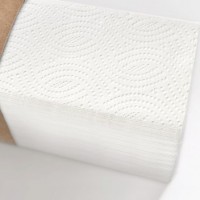 Листовые полотенца Z 2 слоя (белые) в эко-упаковке, целлюлоза. 17 гр*2