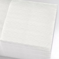 Листовые полотенца V 1 слой (белые, СЯСЬ 25гр.)ПНД-рукав, целлюлоза, тиснение соты
