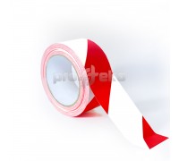Односторонняя разметочная сигнальная маркировочная клейкая лента (PL-179) красно-белая