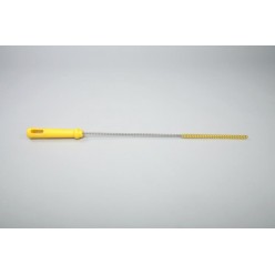 Ерш для чистки труб/бутылок средней жесткости, полиэстер - 10х150х500 мм., желтый