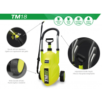 Мобильный ручной распылитель TM18, бак 18 л.