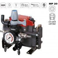Насос мембранный Comet серия MP20 (19,5 л/мин, 30 бар)