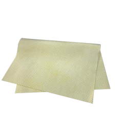 Искусственная замша, перфорированная желтая 40х55, 250 gsm