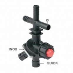 Корпус 3-х позиционный шланового типа D1/2(13mm.) проходной(тройник)