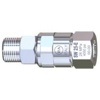 Поворотное устройство прямое SW25-E с подшипником из нерж. стали для консоли (нерж), 3/8ш-3/8г