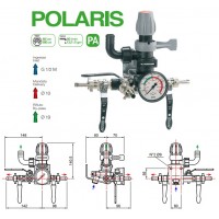 Узел управления Comet® серия POLARIS 3V с манометром (50 л/мин, 40 бар)