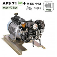 Насос мембранный Comet серия APS 71 (67,2 л/мин, 40 бар) с эл. двигателем MEC112 (380В)