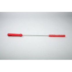 Ерш для чистки труб/бутылок средней жесткости, полиэстер - 20х150х500 мм., красный