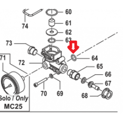 Кольцо 2,9х13,8 насоса MC 20/20 1210002500