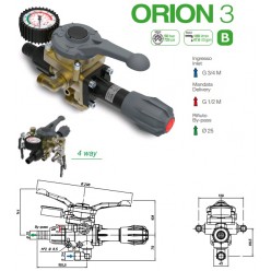 Узел управления Comet® серия ORION 3 с манометром (180 л/мин, 50 бар)