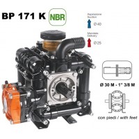 Насос мембранный Comet® серия BP171 (162 л/мин, 20 бар), вал d30 гладкий/шпонка - ВОМ 13/8