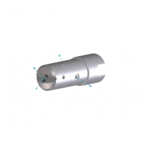 Роторная насадка тип-B DN&gt,32 ( ᴓ 18 мм ) 1/4” BSP 1400 бар поток вставки M3 4шт