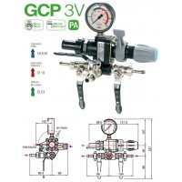 Узел управления Comet® серия GCP 3V с манометром (100 л/мин, 40 бар)