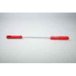 Ерш для чистки труб/бутылок средней жесткости, полиэстер - 40х150х500 мм., красный