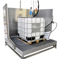 Пост для мойки IBC емкостей нерж.