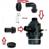 Фильтр всасывающий A314 малый с клапаном 150 л/мин,50 меш,вх.:d=40 mm.(прямой)-вых.:d=40 mm.(90 гр.)