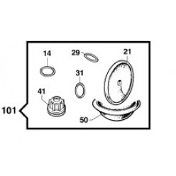 Ремкомплект насоса серии BP 105/125: мембрана NBR (KIT101)