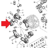 Всасывающий корпус насоса BPS300 (замена арт.3214006100B)
