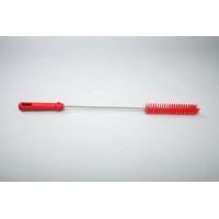 Ерш для чистки труб/бутылок средней жесткости, полиэстер - 30х150х500 мм., красный