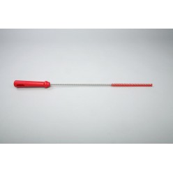 Ерш для чистки труб/бутылок средней жесткости, полиэстер - 10х150х500 мм., красный