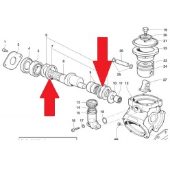 Кольцо 68х55х6 насоса BP105 - BP125 (1х2)