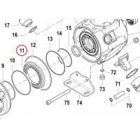 Фланец пластиковый насоса APS 71
