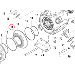 Фланец пластиковый насоса APS 71