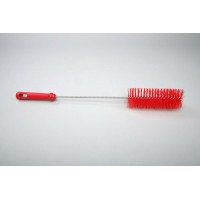 Ерш для чистки труб/бутылок средней жесткости, полиэстер - 50х150х500 мм., красный