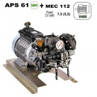 Насос мембранный Comet серия APS 61 (62,3 л/мин, 40 бар) с эл. двигателем MEC112 (380В)