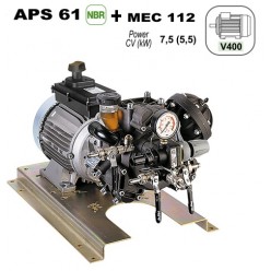 Насос мембранный Comet серия APS 61 (62,3 л/мин, 40 бар) с эл. двигателем MEC112 (380В)