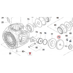 Мембрана насоса Ø125 (VITON) насоса APS141 (замена арт.1800010300)