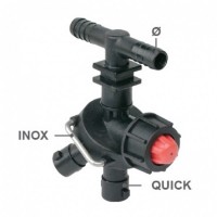 Корпус 3-х позиционный шланового типа D3/4(19mm.) проходной