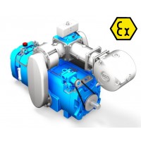 Насос вакуумный лопастной JUROP PR 330 ATEX, левое вращение, ручной клапан