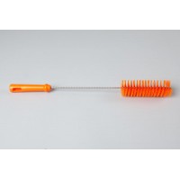 Ерш для чистки труб/бутылок средней жесткости, полиэстер - 50х150х500 мм., оранжевый