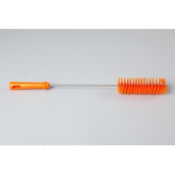 Ерш для чистки труб/бутылок средней жесткости, полиэстер - 50х150х500 мм., оранжевый