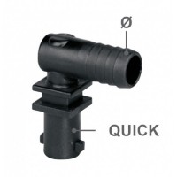 Корпус 1-на позиционный шланового типа D3/8 (10mm.) с нижним креплением, концевой