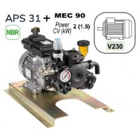 Насос мембранный Comet серия APS 31 (26 л/мин, 30 бар) с эл. двигателем MEC90 (220В)