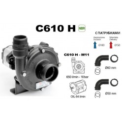 Насос центробежный Comet® серия C610H-M11 с гидромотором (650 л/мин, 10 бар) + патрубки