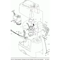 Вакуумный мотор для Cleanfix RA 431, 501B