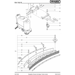 Полосы резиновые для поломоечной машины cleanfix RA 700 B