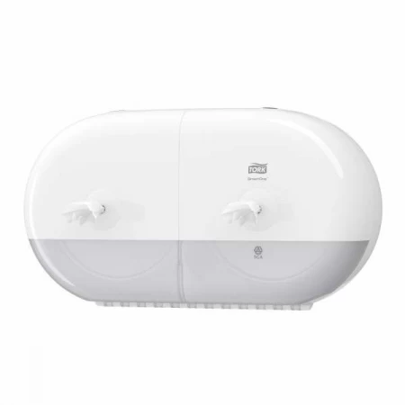 Tork Двойной мини диспенсер для туалетной бумаги Tork SmartOne полупрозрачный белый 682000