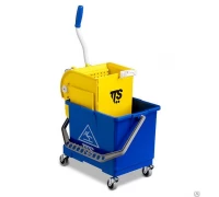 TTS Ведро Mini Bucket 17 л на колесах,полипропилен.,ручкой и отжимом O-Key