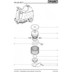 Вакуумный мотор для Cleanfix RA 535 IBCT