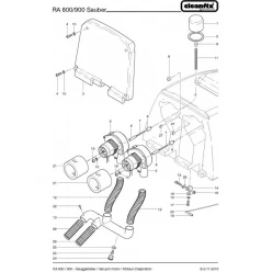 Вакуумный мотор для Cleanfix RA 800 Sauber