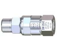 Поворотное устройство прямое SW25-E с подшипником из нерж. стали для консоли (нерж), 3/8ш-3/8г
