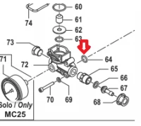 Кольцо 2,9х13,8 насоса MC 20/20 1210002500