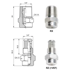 Полоконусные форсунки RX RZ